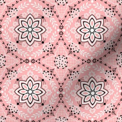 Emily: Pink Bandana Medallion