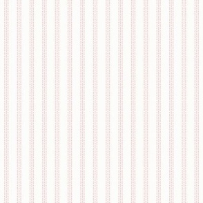 Nina Stripe: Pink & White Dotted Stripe