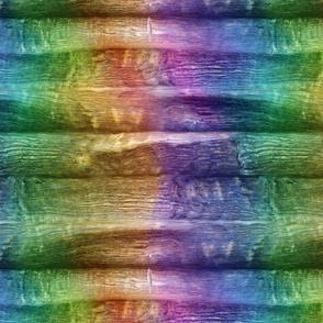 Horizontal Solid rainbow Goat horn pattern