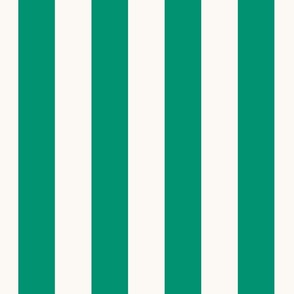 Emerald Green Cabana Stripe