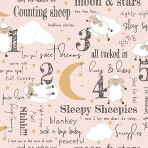 Sleepy Sheepies-Pink 