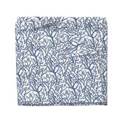 Coral Pattern Navy Blue