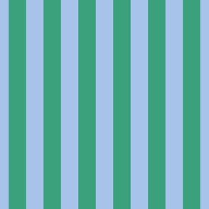 1.5” wide stripes/green blue