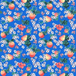 Summer fruit in blue -small