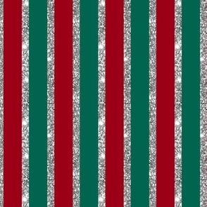 CHRISTMAS GLITTER STRIPES