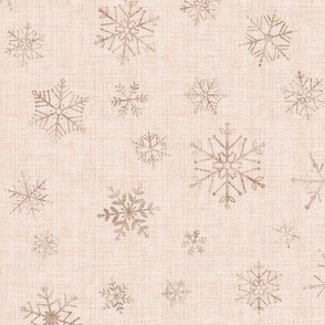 Cozy snowflakes - almost blush