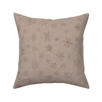 Cozy snowflakes - beige