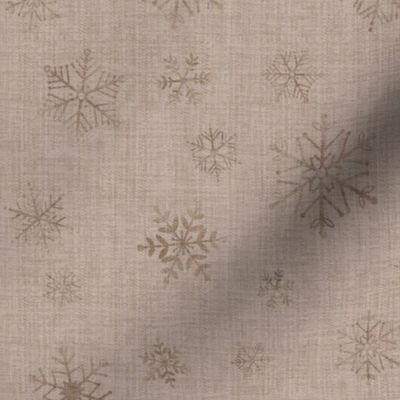 Cozy snowflakes - beige