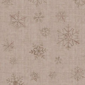 Cozy snowflakes - beige