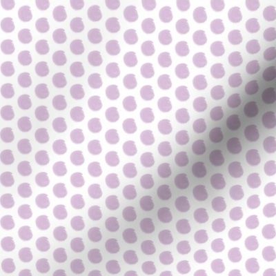 Lavender Hand-drawn Polka Dots - Large