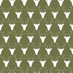 Deer Pattern Green Medium