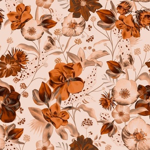 Sepia Botanical Dream Inverted M