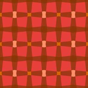 Warp & Weft - Red - Large Scale