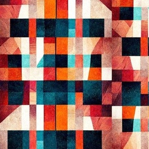 Geometric Abstract Cubism Large