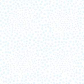 White with Soft Blue Dots Friendly Frog Nursery Coordinate