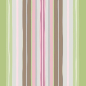 Brush Stripes - camellia Textureterry