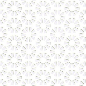 Grey geometric flowers
