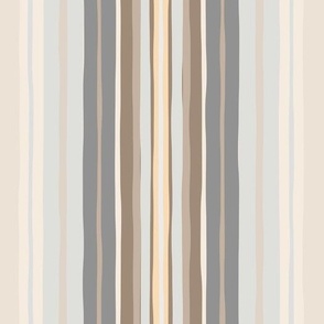 Brush Stripes neutral Textureterry