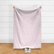 Large Scale Soft Pink and White Wavy Stripes