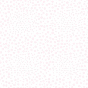 White with Soft Pink Dots Friendly Frog Nursery Coordinate