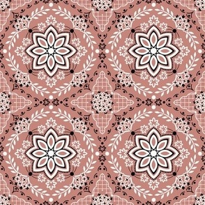 Emily: Dusty Coral Bandana Medallion