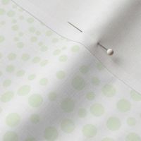 White with Soft Green Dots Coordinate for Friendly Frogs Collection