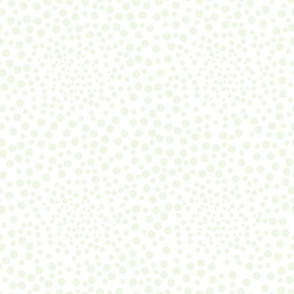 White with Soft Green Dots Coordinate for Friendly Frogs Collection