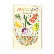 Watercolor Avocado Salad Recipe 