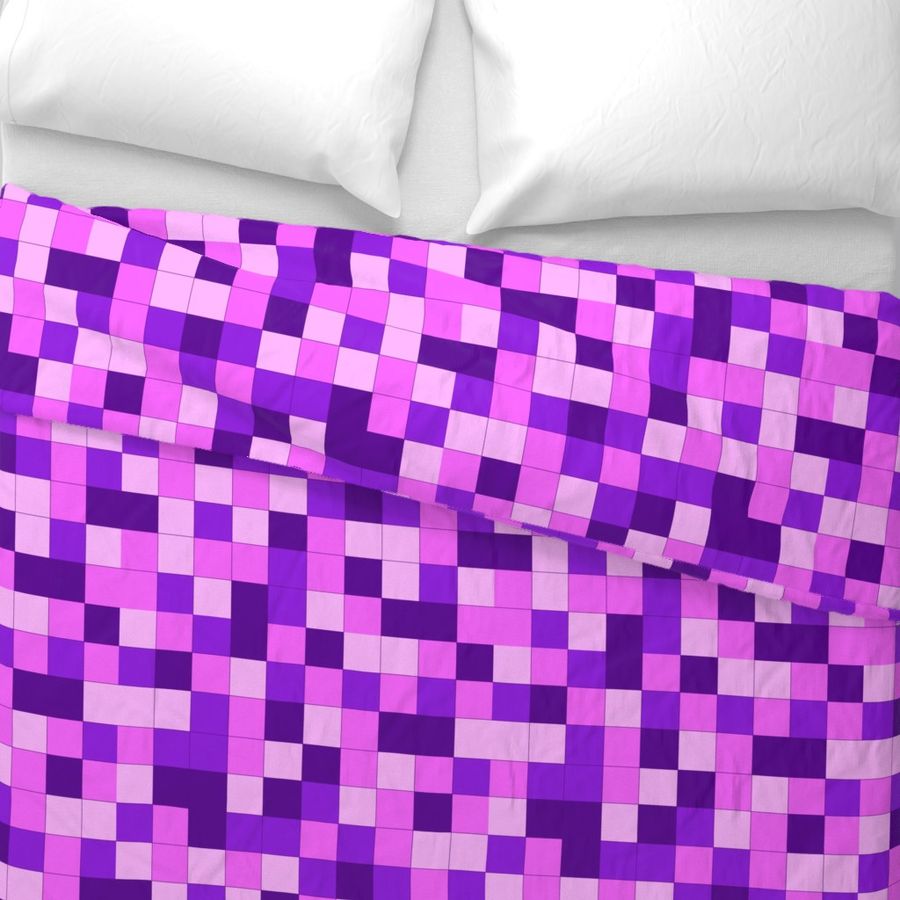 Pink Purple Check Mosaic