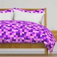 Pink Purple Check Mosaic