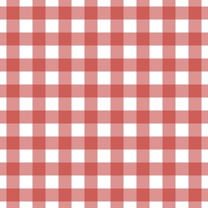 Gingham - Poppy Red  - Large