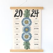 2024 Calendar Artsy Craftsy ©Julee Wood - TO PRINT CORRECTLY choose FAT QUARTER in any fabric 54" or wider