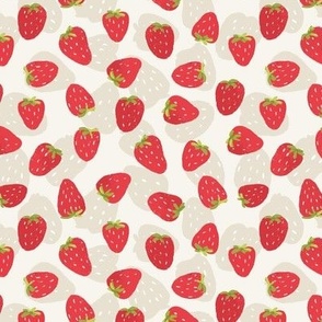 Strawberries on white sml