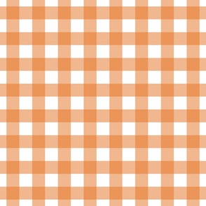 Gingham - Carrot  - Large