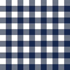 Buffalo Plaid Navy Blue And White