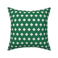 Diamond Flower Squares - Medium - Green