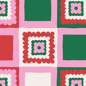 Pretty Squares - Jumbo - Christmas