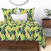 minimalist bold cacti mustard #C3932B green - 24 inch