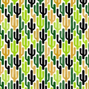 minimalist bold cacti mustard #C3932B green - 10.5 inch (12inch wallpaper)