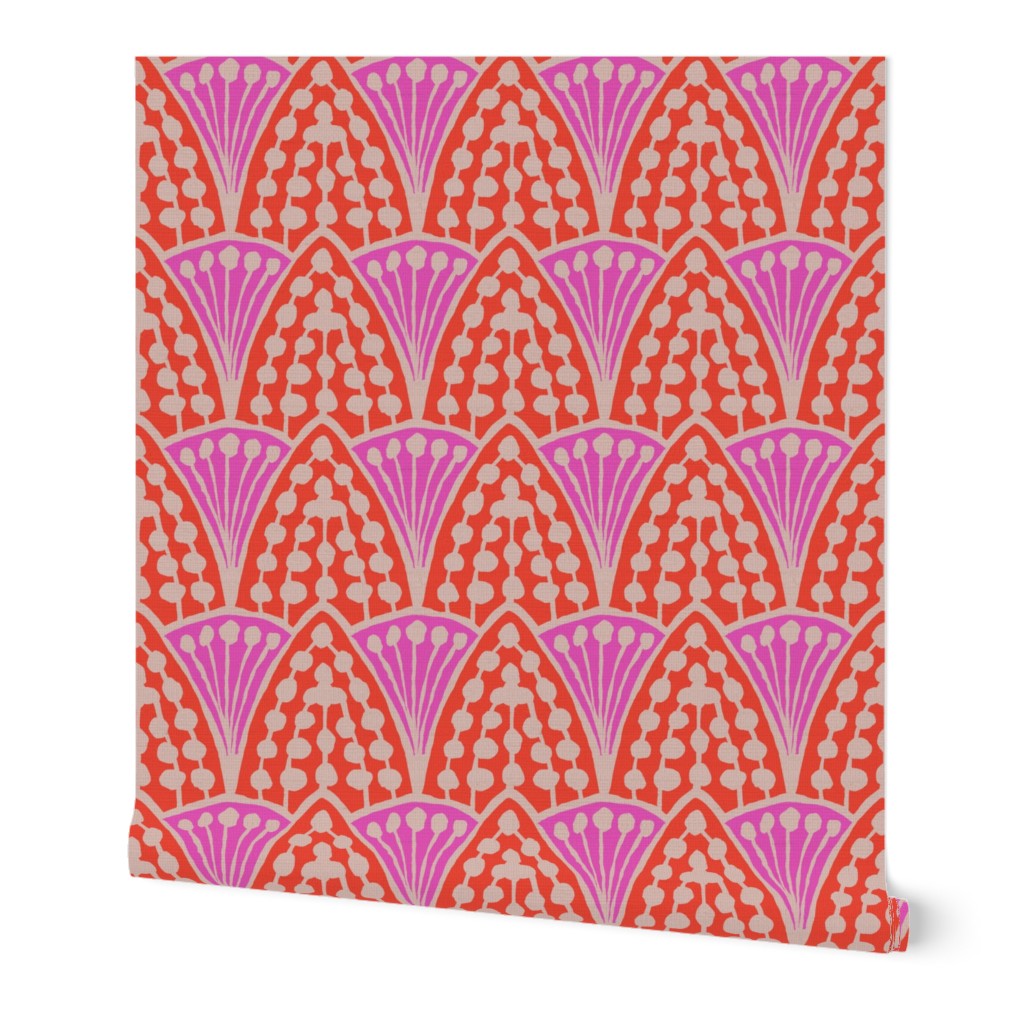 Deco Nouveau Pink and Orange