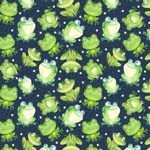 Small Scale Friendly Frogs on Navy