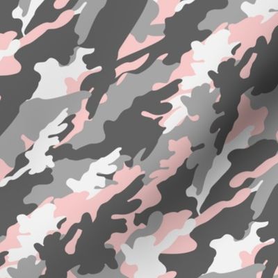 pink and grey camouflage - camo - little lady coordinate (45) C22
