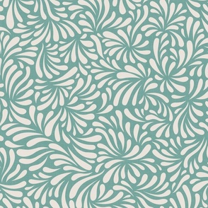 Abstract Petals on Mint / Large