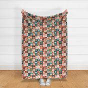 Fika Swedish Coffee Break in Joyful Colors, Scandinavian Brunch Cheater Quilt