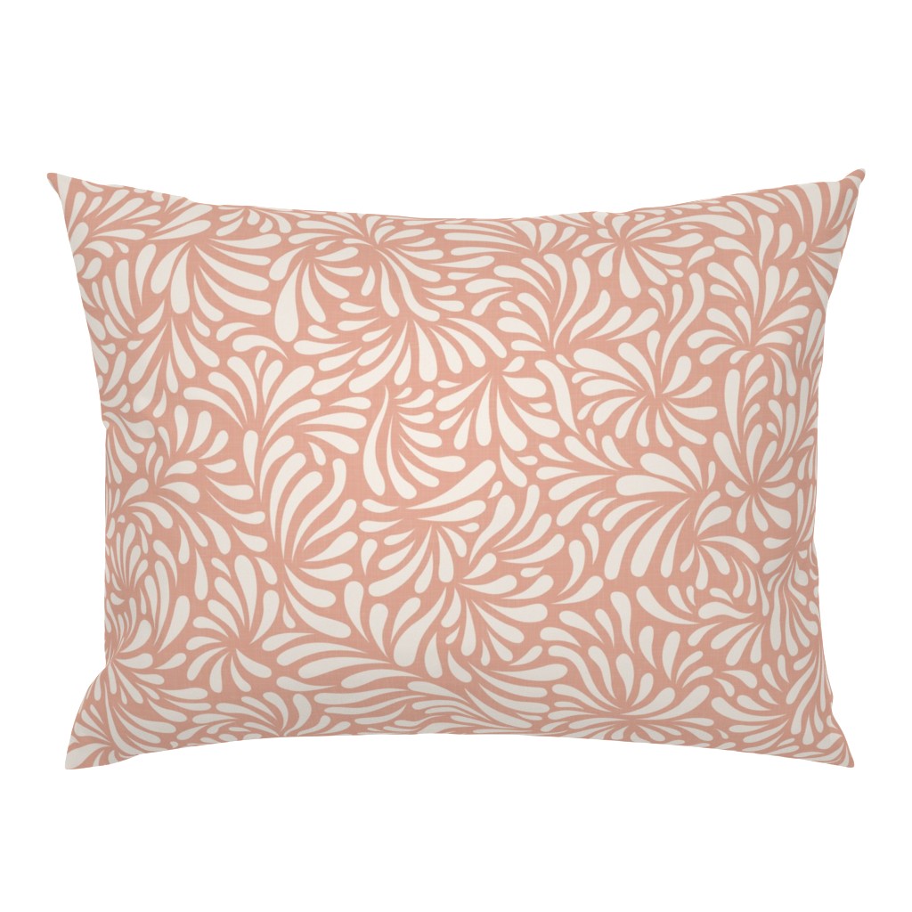Abstract Petals on Blush Pink / Large