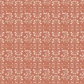 Florals in the Garden Tile Sienna