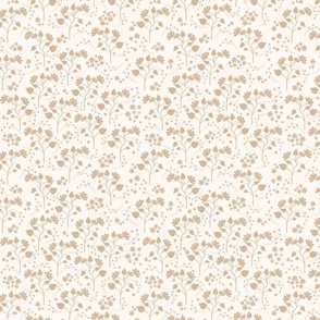 Orchard in Bloom Garden Tiles in Tan and Cream