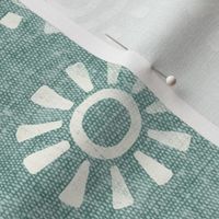 Sunshine - Sun - boho decor -  dusty blue - LAD22