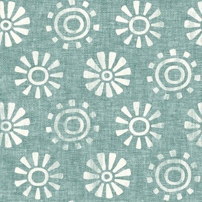 Sunshine - Sun - boho decor -  dusty blue - LAD22