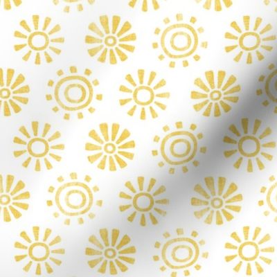 (small scale) Sunshine - Sun - boho decor - yellow/white - LAD22